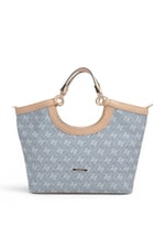 SP1189 Kadın El Çantası Monogram Mavi - Ten SP1189-M178