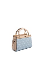 SP1193 Kadın El Çantası Monogram Mavi-Ten
