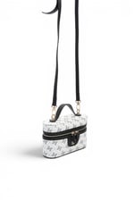 SP1195 Kadın El Çantası Monogram Beyaz - Siyah SP1195-M178