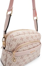 SP1201 Kadın Çapraz Çanta Monogram Pembe - Pudra SP1201-M178