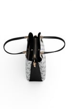 SP1205 Kadın El Çantası Monogram Beyaz - Siyah SP1205-M178