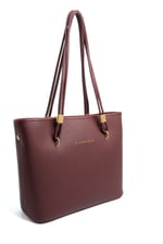 SP1239 Kadın Omuz Çantası Mini Rolax Bordo-Bordo