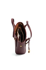 SP1244 Kadın Omuz Çantası Mini Rolax Bordo-Bordo
