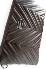 SP1250 Kadın Portföy & Clutch Kapitone V Kahve - Kahve SP1250-M152
