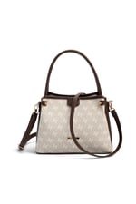 SP1254 Kadın El Çantası Monogram Taş-Kahve