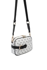 SP1256 Kadın Çapraz Çanta Monogram Beyaz - Siyah SP1256-M178