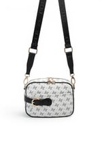 SP1256 Kadın Çapraz Çanta Monogram Beyaz - Siyah SP1256-M178