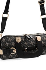 SP1258 Kadın El Çantası Monogram Füme - Siyah SP1258-M178