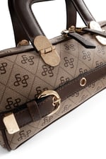 SP1258 Kadın El Çantası Monogram Koyu Bej - Kahve SP1258-M178