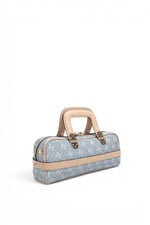 SP1258 Kadın El Çantası Monogram Mavi - Ten SP1258-M178