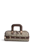SP1258 Kadın El Çantası Monogram Y.Yeşil - Kahve SP1258-M178