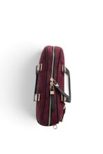SP1258 Kadın El Çantası Süet Bordo - Siyah SP1258-M12
