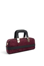 SP1258 Kadın El Çantası Süet Bordo - Siyah SP1258-M12