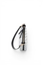 SP1259 Kadın Omuz Çantası Monogram Beyaz - Siyah SP1259-M178