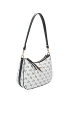 SP1259 Kadın Omuz Çantası Monogram Beyaz - Siyah SP1259-M178