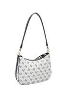 SP1259 Kadın Omuz Çantası Monogram Beyaz - Siyah SP1259-M178