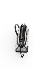 SP1260 Kadın El Çantası Monogram Beyaz - Siyah SP1260-M178