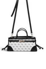 SP1260 Kadın El Çantası Monogram Beyaz - Siyah SP1260-M178