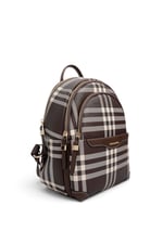 SP1265 Kadın Sırt Çantası Ekose Kahve - Kahve SP1265-M212