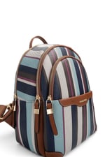 SP1265 Kadın Sırt Çantası Ekose Mix - Taba SP1265-M2