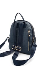 SP1265 Kadın Sırt Çantası Logolu Lacivert - Lacivert SP1265-M46