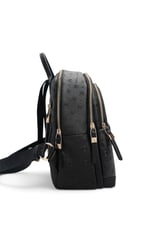 SP1265 Kadın Sırt Çantası Logolu Siyah - Siyah SP1265-M46