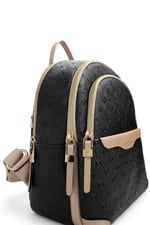 SP1265 Kadın Sırt Çantası Logolu Siyah - S.Nut SP1265-M46