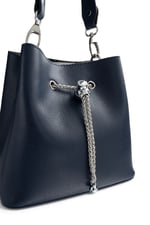 SP1266 Kadın Çapraz Çanta Düz Lacivert - Lacivert SP1266-M105