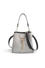 SP1266 Kadın Çapraz Çanta Süet Füme - Siyah SP1266-M12