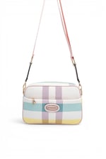 SP1267 Kadın Çapraz Çanta Ekose Lila - Pembe SP1267-M71