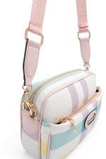 SP1267 Kadın Çapraz Çanta Ekose Lila - Pembe SP1267-M71