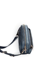 SP1267 Kadın Çapraz Çanta Logolu Lacivert - Lacivert SP1267-M46