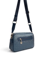 SP1267 Kadın Çapraz Çanta Logolu Lacivert - Lacivert SP1267-M46