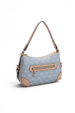 SP1269 Kadın Omuz Çantası Monogram Mavi-Ten