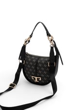 SP1270 Kadın Omuz Çantası Monogram Füme-Siyah SP1270-M178