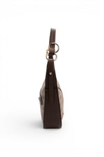 SP1270 Kadın Omuz Çantası Monogram Koyu Bej-Kahve SP1270-M178