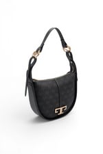 SP1270 Kadın Omuz Çantası Monogram Siyah-Siyah SP1270-M178