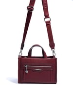 SP1271 Kadın El Çantası Petek Bordo-Bordo