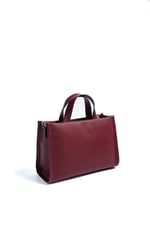 SP1271 Kadın El Çantası Petek Bordo-Bordo