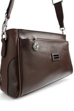 SP1273 Kadın Çapraz Çanta Düz Kahve - Kahve SP1273-M105