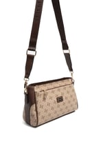 SP1273 Kadın Çapraz Çanta Monogram Koyu Bej-Kahve