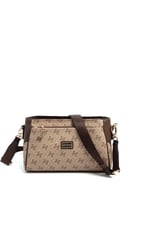 SP1273 Kadın Çapraz Çanta Monogram Koyu Bej-Kahve