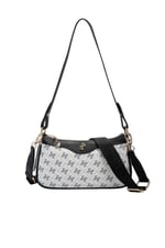 SP1274 Kadın Çapraz Çanta Monogram Beyaz - Siyah SP1274-M178