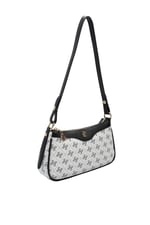 SP1274 Kadın Çapraz Çanta Monogram Beyaz - Siyah SP1274-M178