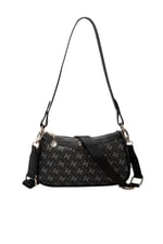 SP1274 Kadın Çapraz Çanta Monogram Füme - Siyah SP1274-M178