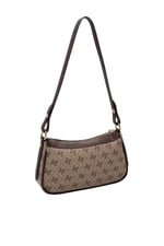SP1274 Kadın Çapraz Çanta Monogram Koyu Bej - Kahve SP1274-M178
