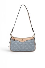 SP1274 Kadın Çapraz Çanta Monogram Mavi - Ten SP1274-M178