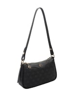 SP1274 Kadın Çapraz Çanta Monogram Siyah - Siyah SP1274-M178
