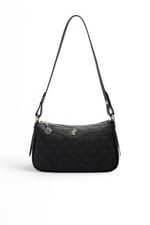 SP1274 Kadın Çapraz Çanta Monogram Siyah - Siyah SP1274-M178