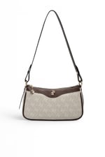 SP1274 Kadın Çapraz Çanta Monogram Taş - Kahve SP1274-M178